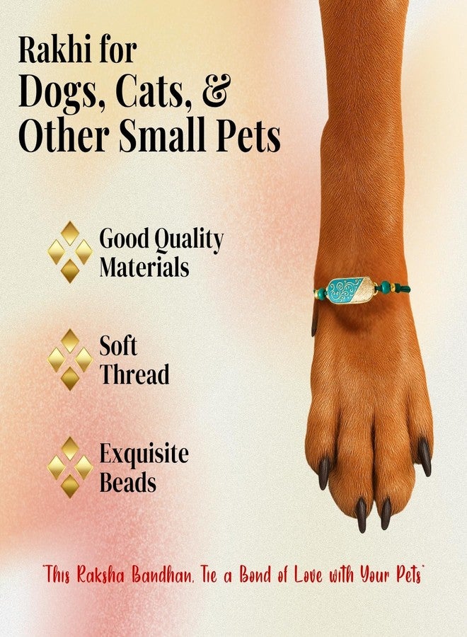 Western Era Stylish Pet Rakhi for Dog & Cat | Roli Chawal | Handcrafted Raksha Bandhan Gift for Your Furry Brother | Love, Tradition & Bonding | Designer Rakhi | Celebrate Pawsome Love (Style 19) - Image 5